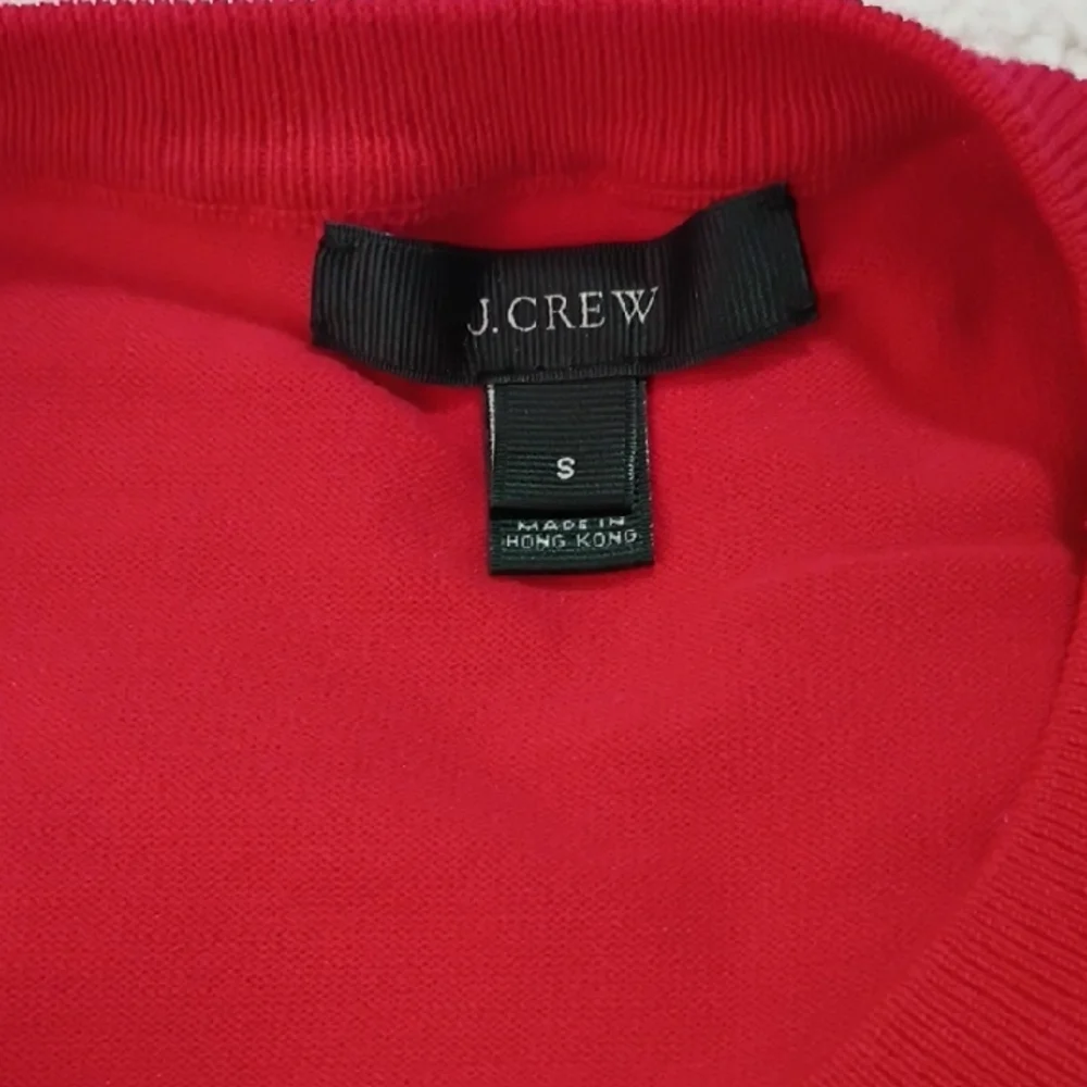 J. Crew Red and Teal Muscle‎ Tees Bundle Of 2 PCS Size S
